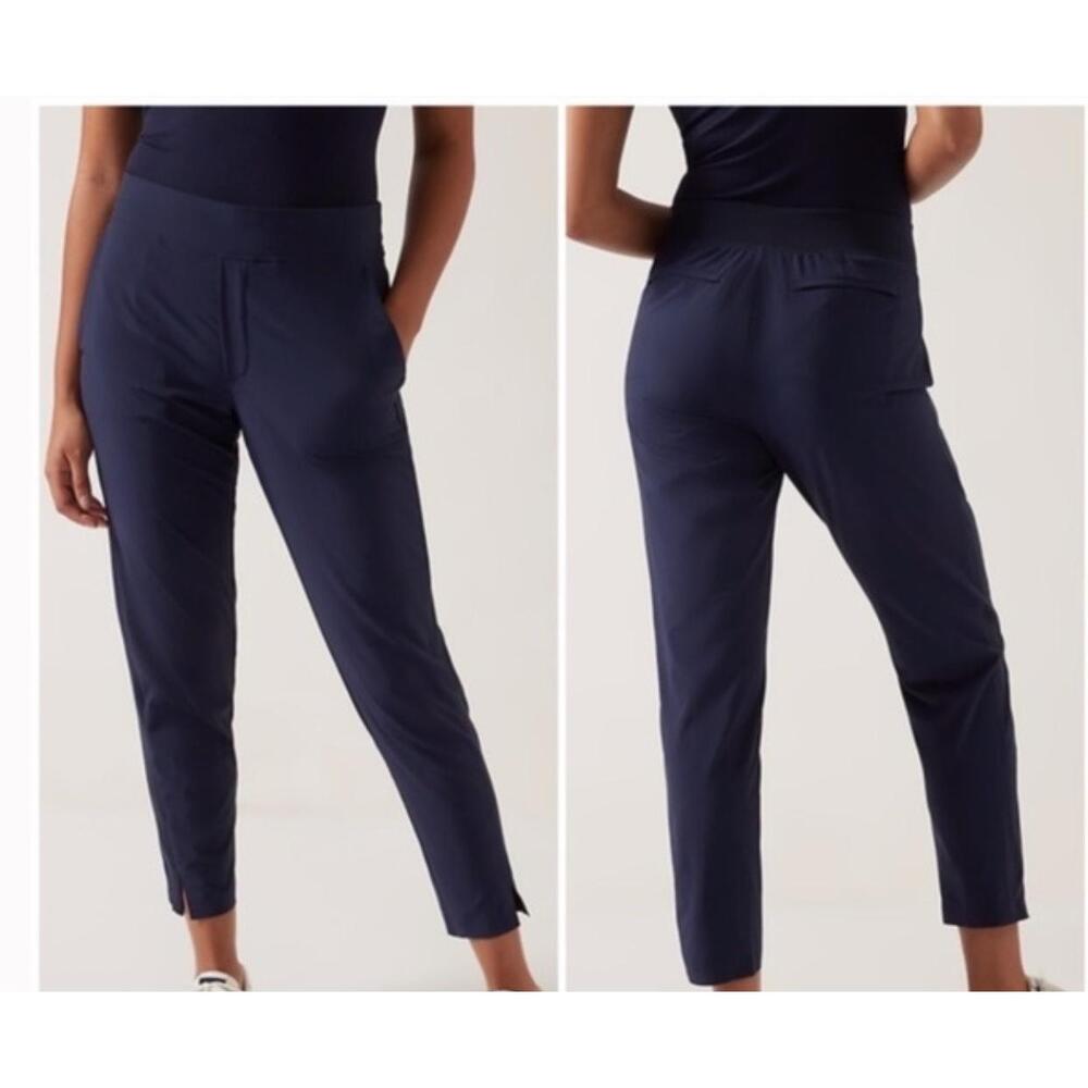 Athleta Brooklyn Joggers‎ Navy Blue  Athleisure Activewear Size 0